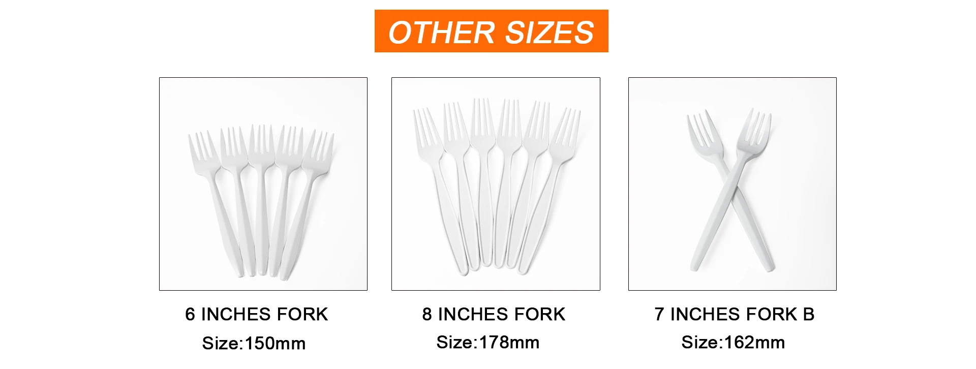Fast food shop corn starch disposable custom eco friendly biodegradable forks