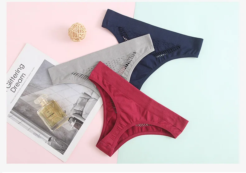 Thong Cateye Breathable Seamless Vstring Trackless Lowwaisted