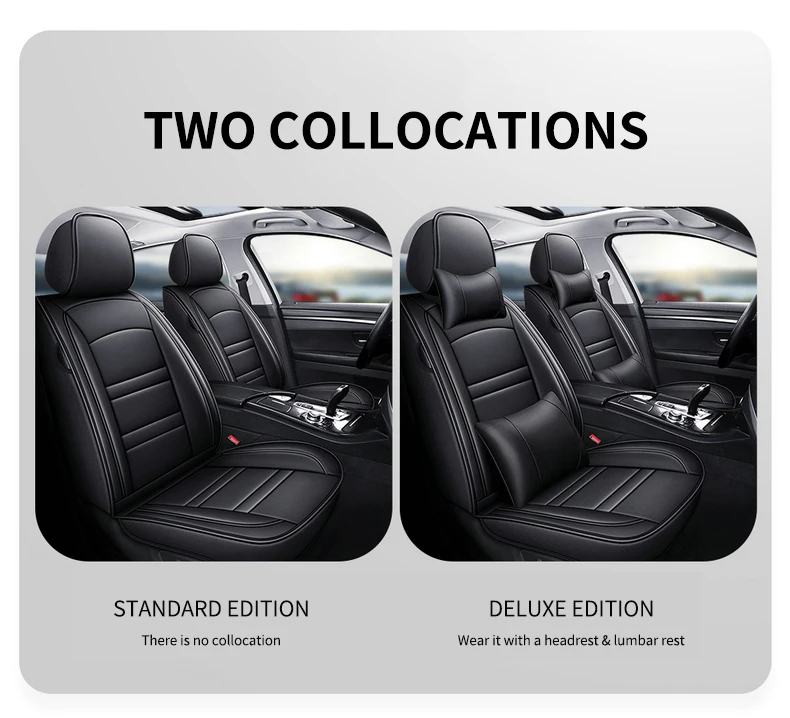 Car Seat Covers Full Set Luxury High Quality Four Season Universal Pu