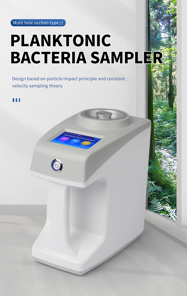 Remote Microbial Sampler Floating Bacteria Sampler Room Cleanliness Testing Portable Handheld ...