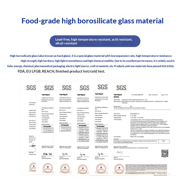 High Borosilicate Glass Double-layer Insulated High-temperature Resistant Transparent Water Coffee Cup Handleless Lidless Modern preview 5