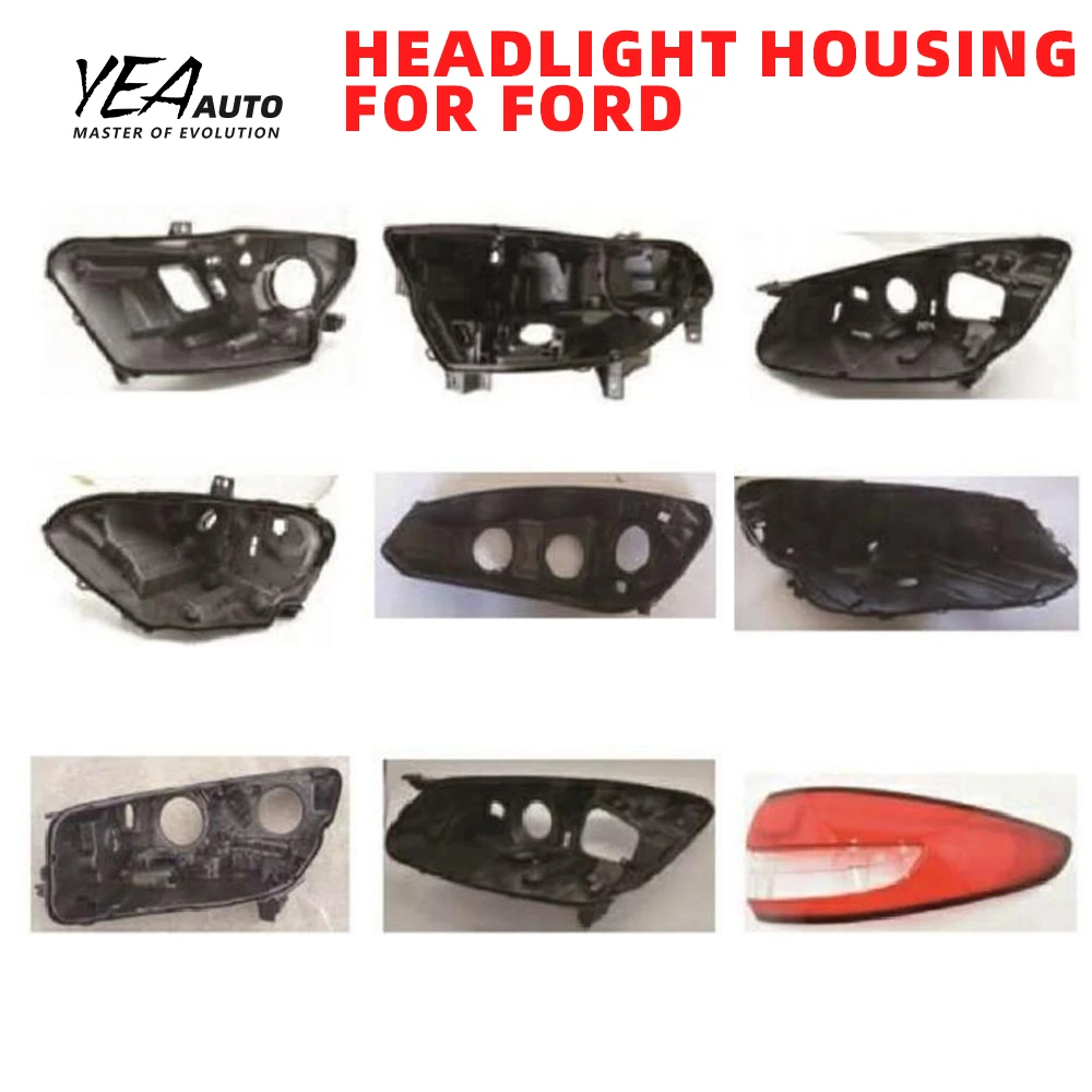 product car headlight cover lens glass lampshade cover lens for ford ecosport focus mondeo mustang light lens cover housing back base-40