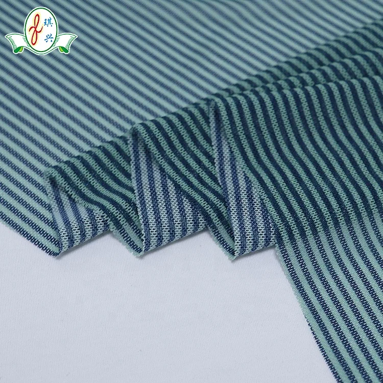 
stripe digital print soft mesh spandex nylon underwear fabric 