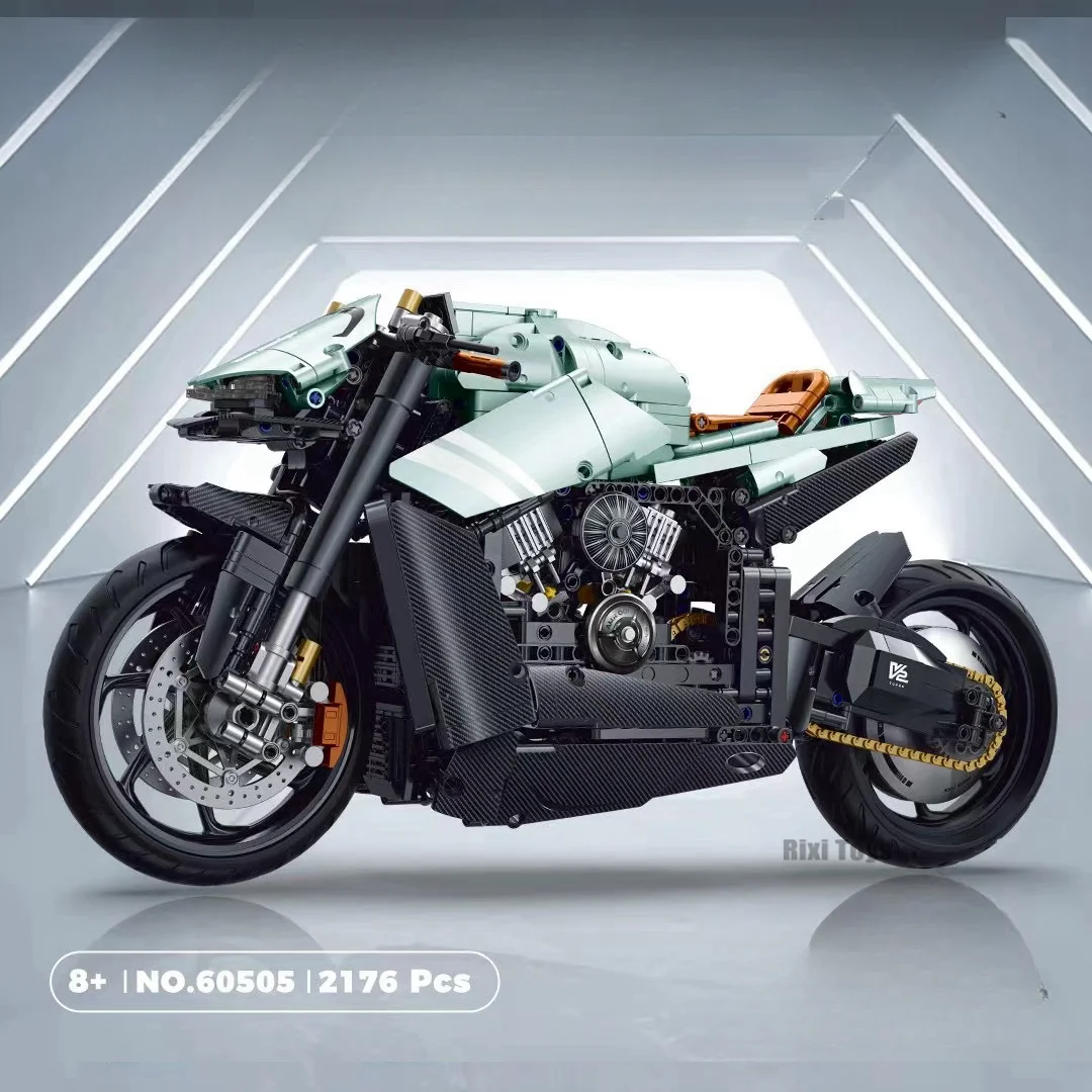 Guly 60505 Motorcycle Technical Model - 2176pcs Building Blocks