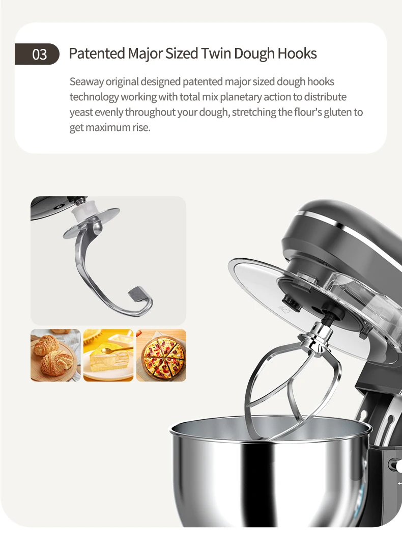 5l Stand Mixer Multifunctional Food Processors Home Kitchen Electric