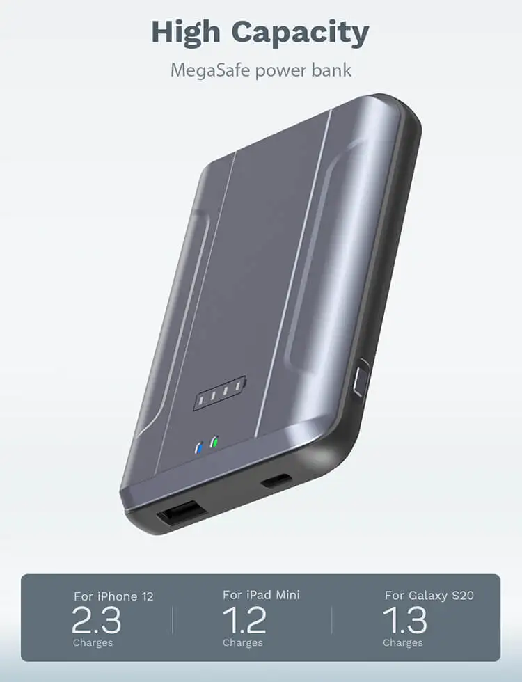 Original Mini Slim Portable Charger Type C Mag safe Powerbank 10000 mAh Magnetic Wireless Charging Power Bank