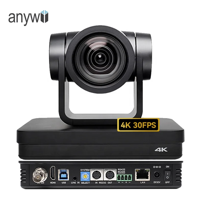 Anywii 4k Ptz Ndi Camera Ip Poe Livestream Camera 12x Zoom Sdi