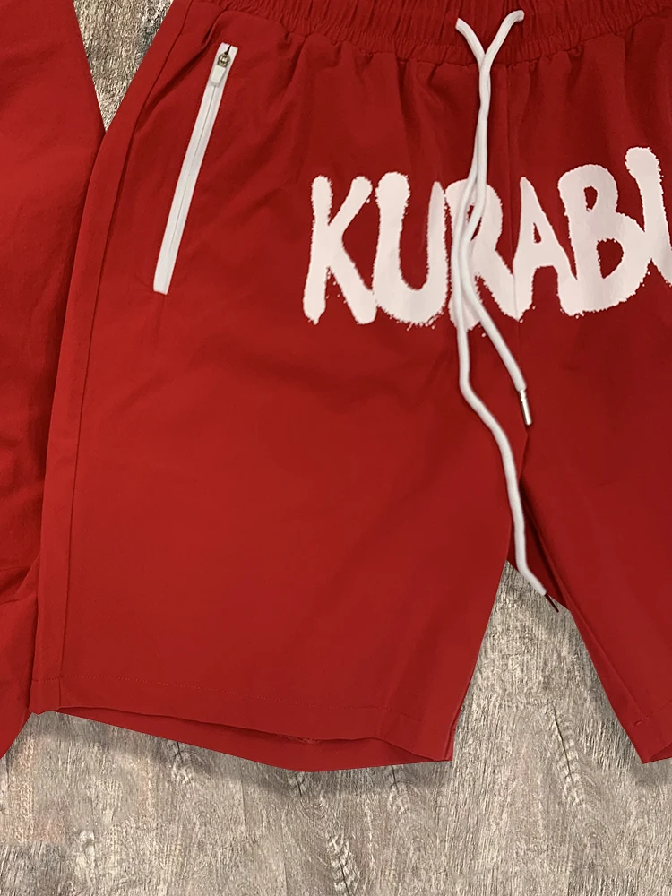 In Stock Oversized Lightweight 2 Piece Nylon Polyester Jogger Zip up Sportswear Hoodie Windbreaker Tracksuits Short Sets for Men gallery 4