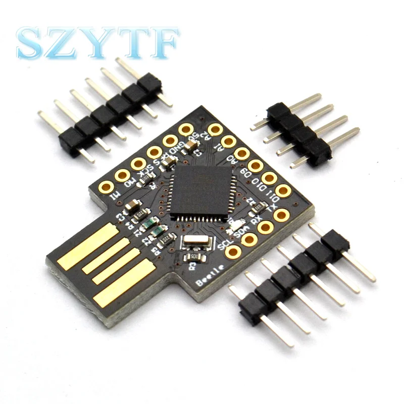 Pro Micro Beetle Keyboard Development Board Mini USB ATMEGA32U4 Module with Pin DC 5V for Kits and Expansions