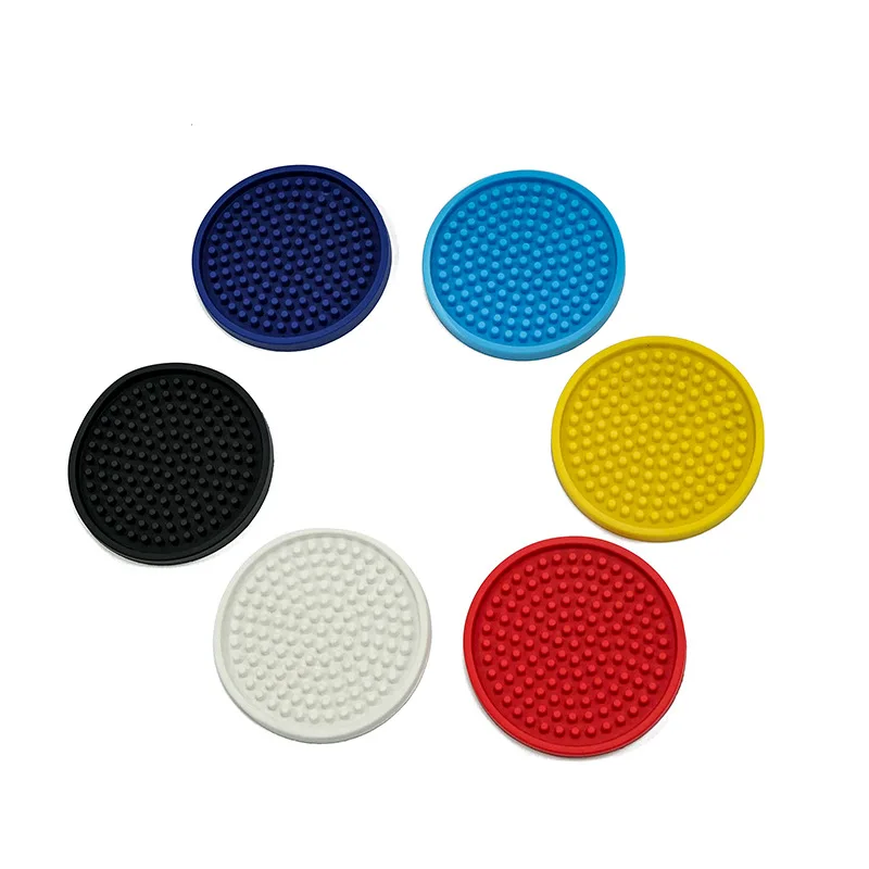 Custom logo 2D 3D Design Waterproof Soft Pvc Silicone Rubber Round Cup ...