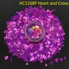 pink heart and cross