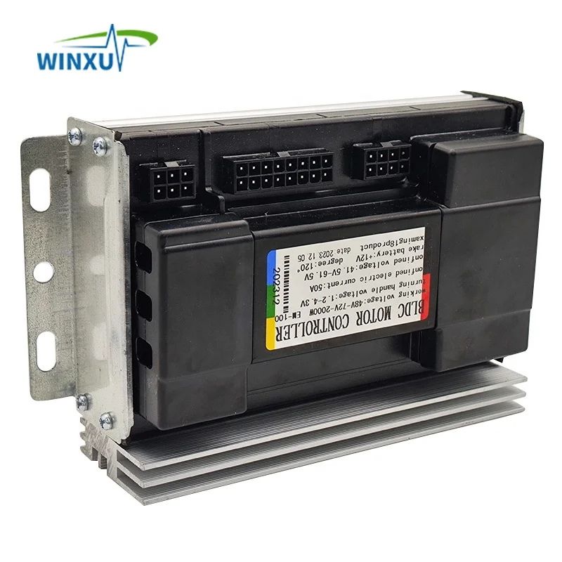 48V 60V 72V 2000W 50A Sine Wave Brushless FOC Motor Drive Universal Controller for Electric Scooter Tricycle