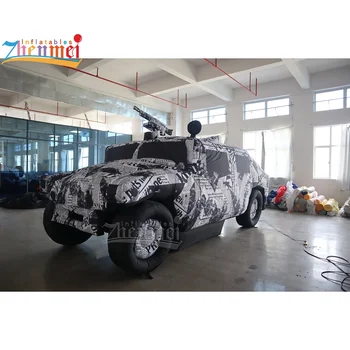 Zhenmei customized giant inflatable jeep car model for advertising