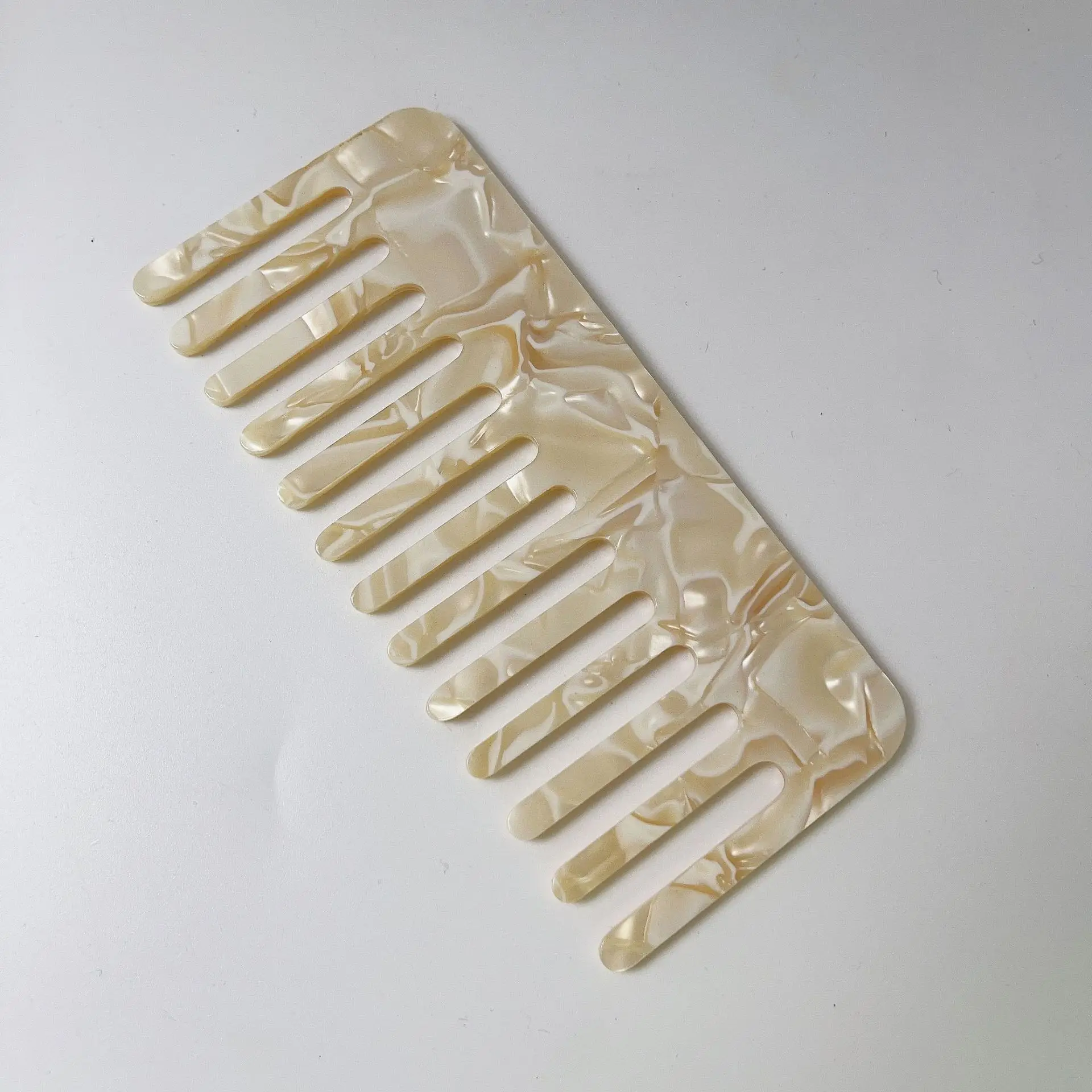 High Quality Custom Design Rectangular Hair Comb Cellulose Multi Color Acetate Combs