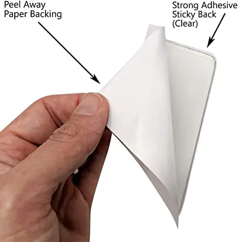 Waterproof PVC Vinyl Plastic Document Protector Holds Large Parking Placard