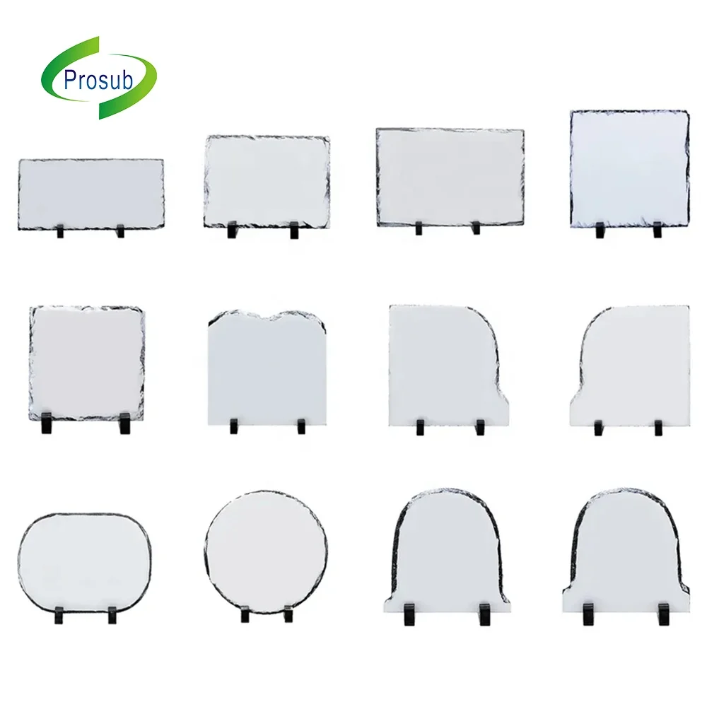 Prosub Wholesale Sublimation Blanks Rock Slate Round Square Rectangle