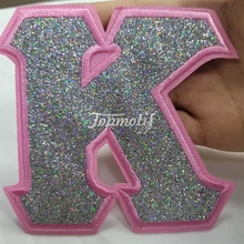 Promotions Best Quality Iron On Sorority Patches Custom Pink And Green Embroidery Logo Sorority Patches For Clothing