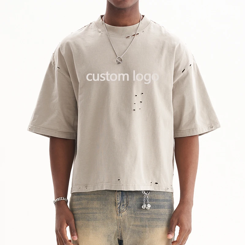 Maglietta Uomo Oversize Cotone Pesante - Vestibilità Larga Streetwear, Lavaggio Acido Vintage, Unisex