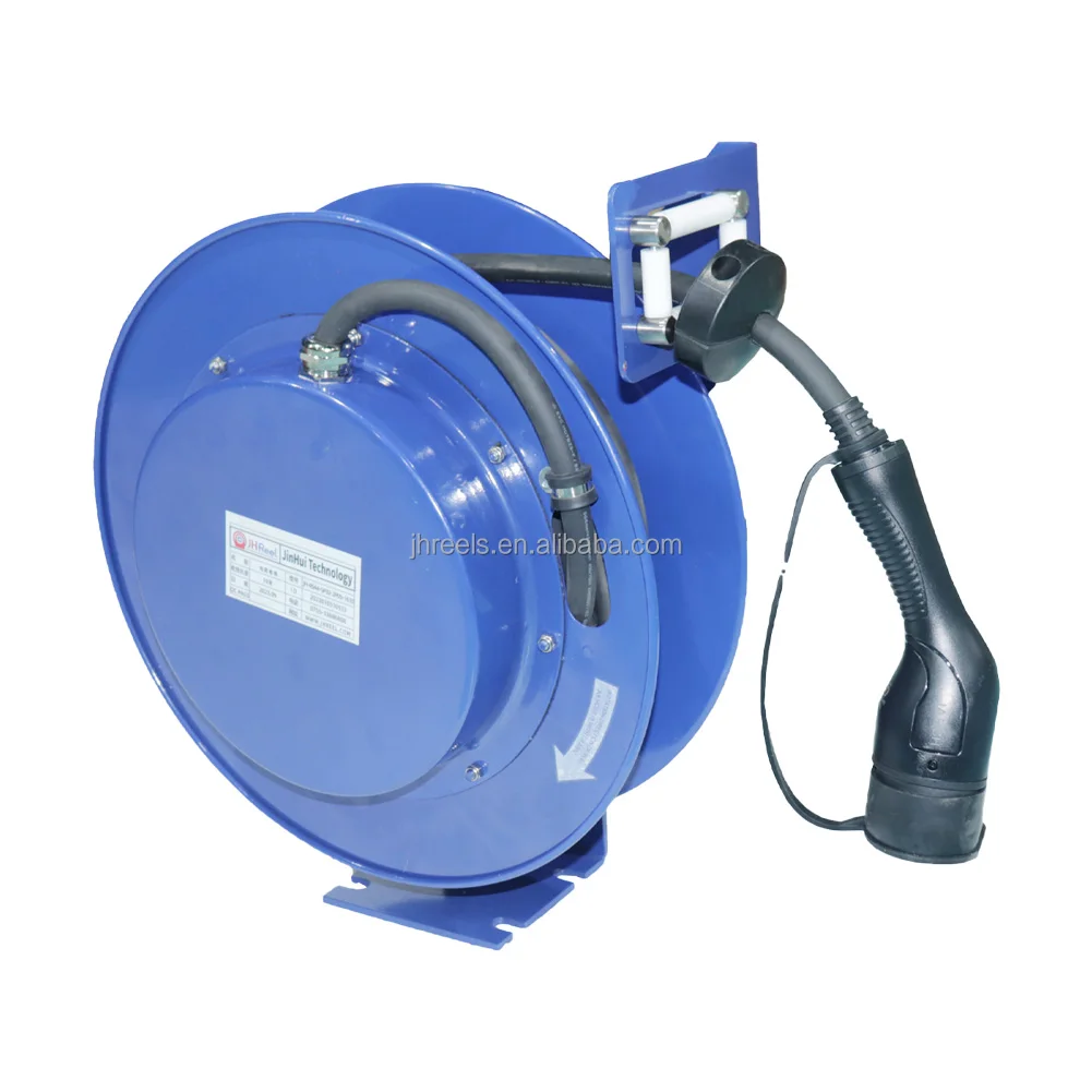 Spring Loaded Cable Reel - 3x32a Auto Retractable Metal Reel