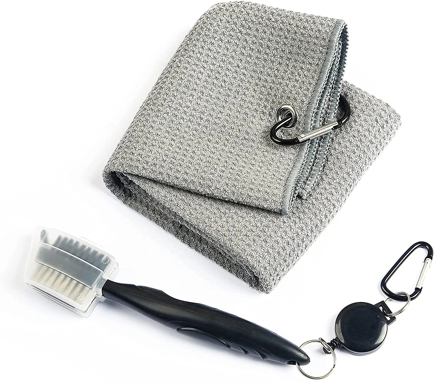 Складные полотенца для гольфа из микрофибры с вафельным узором и логотипом на заказ мужчин женщин