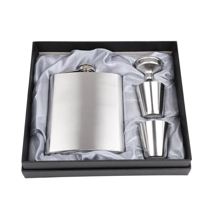 Customized Design U Shape Mini Portable Flask Set High Quality 304 Stainless Steel for Whiskey 1oz to 12oz