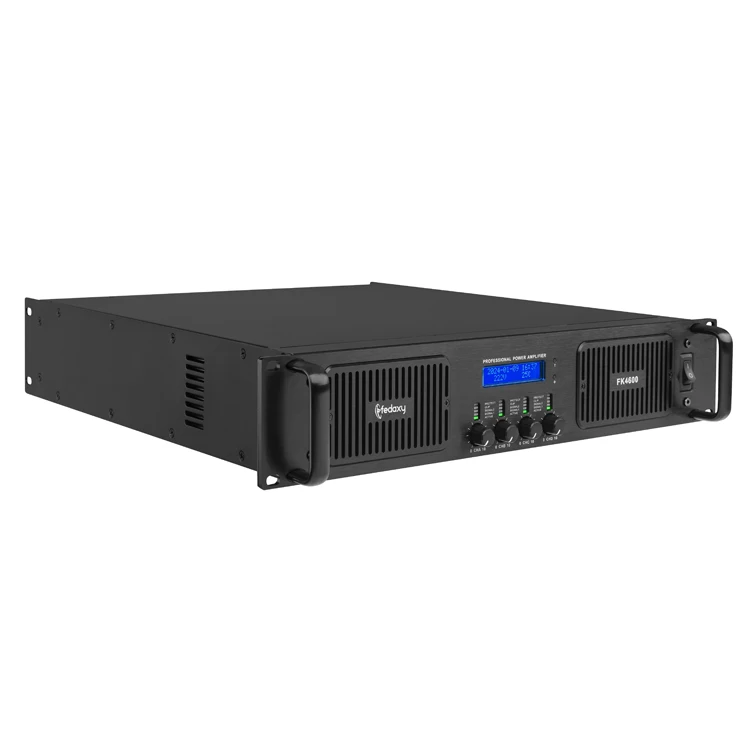 DJデジタルパワーアンプ4 * 300Wブリッジパワープロフェッショナル