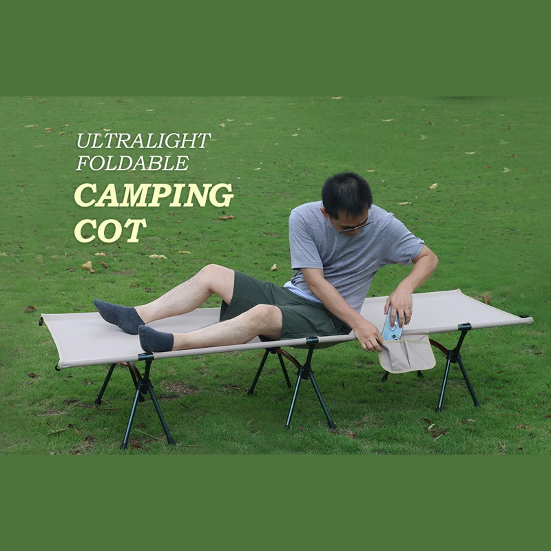 Wholesale Aluminum High Quality Outdoor Camping Cot Portable Folding