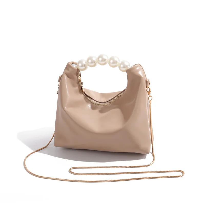 MAHIYA sla Pearl Leather Baby Bag 新品未使用 ペレボルサ PELLE BORSA パフィ ミニトートバッグ 205822 1