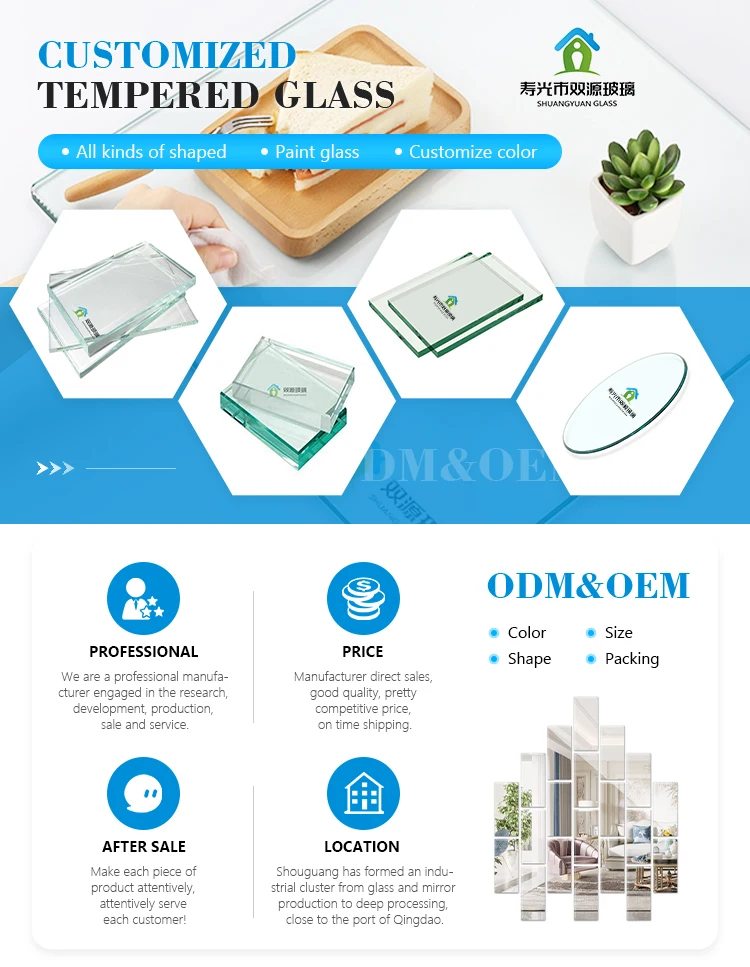 Manufacturer Sales Tempered Laminated Glass Toughened Glass Colored Laminated Glass For