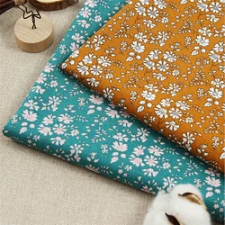 Новинка, маленькая ткань с цветочным рисунком для весны и лета, Тонкая Повседневная Женская ткань, тканая хлопчатобумажная ткань, оптовая продажа