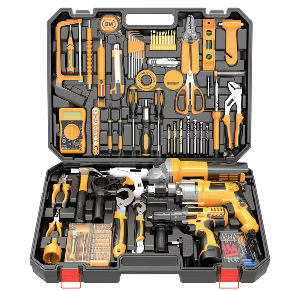 Toolbox Set Multi-functional Drill Electrical Hardware Maintenance Set