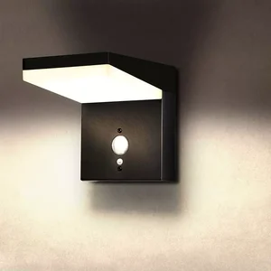 Vertak Aluminium Patio Outside Wall Lights Yard Contemporary Solar Led Garden Light with Solar Panel