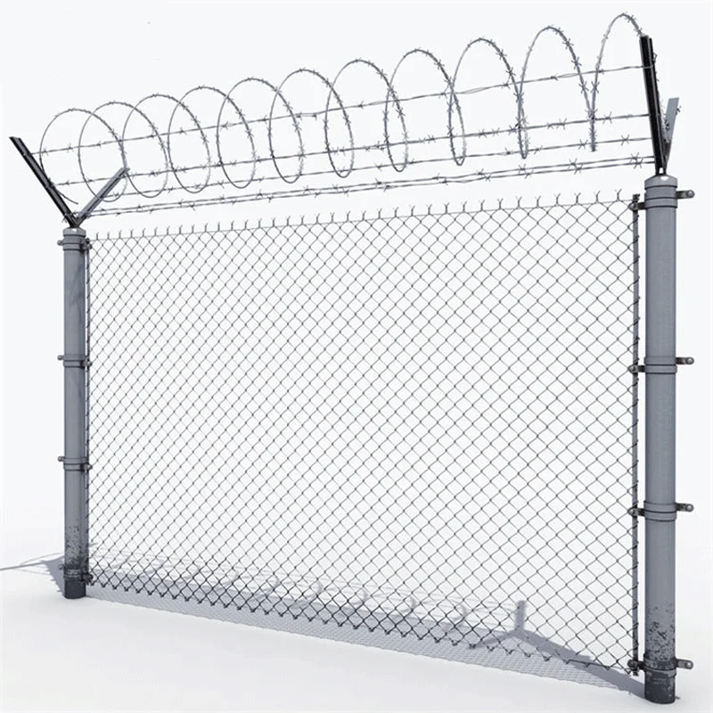 Top Selling Chain Link Fence United Arab Emirates (UAE) Made Galvanized Iron Wire Square Hole Shape Weaving Service Processed