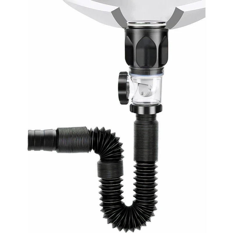High Quality Flexible PVC Drain Pipe Wash Basin Sink Drain Hose  Anti-clog Anti-odor Sink Drain Pipe for Kitchen Bathroom