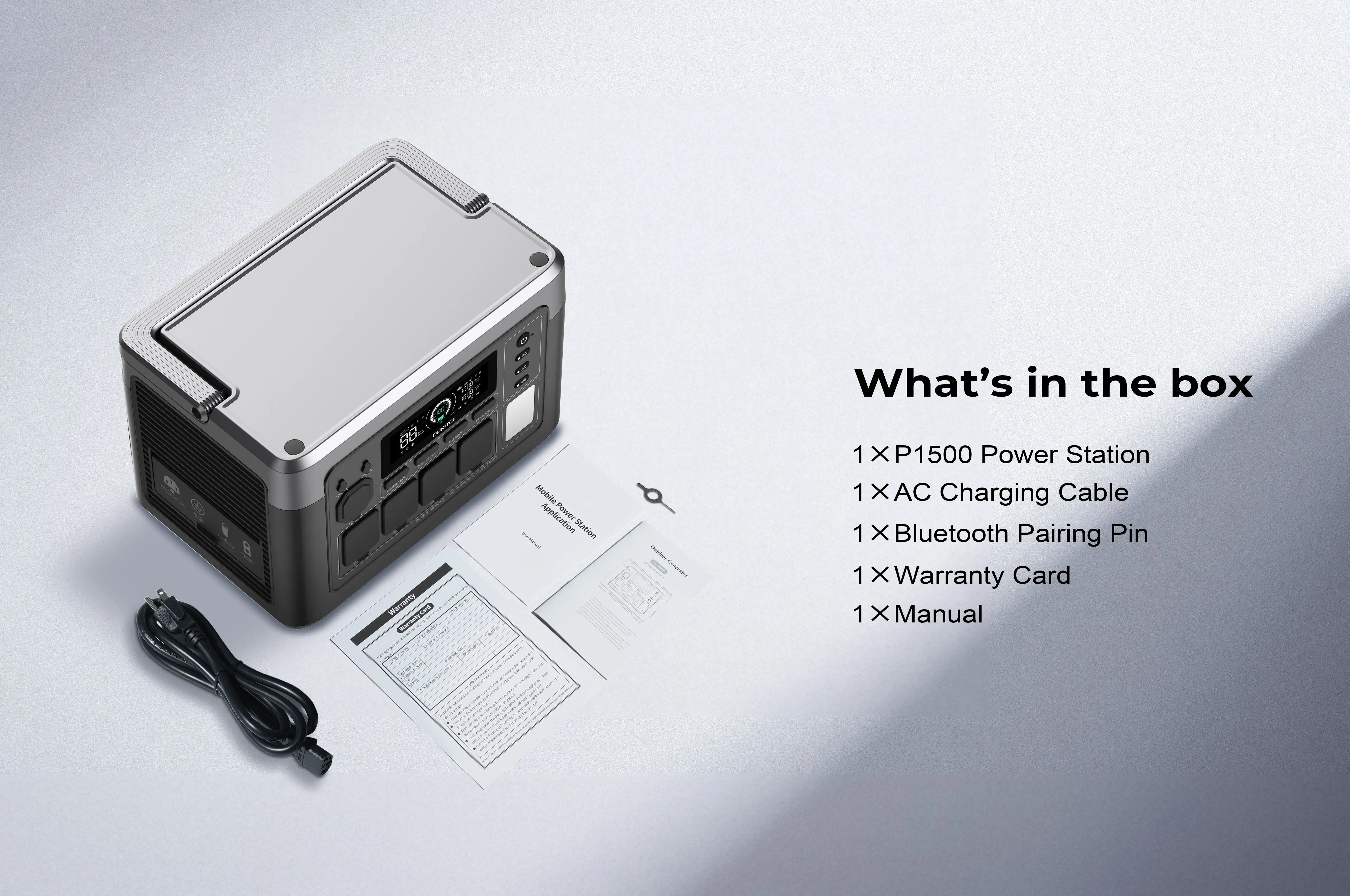 Зарядна станція Oukitel P1500E Plus 1800W 1536Wh