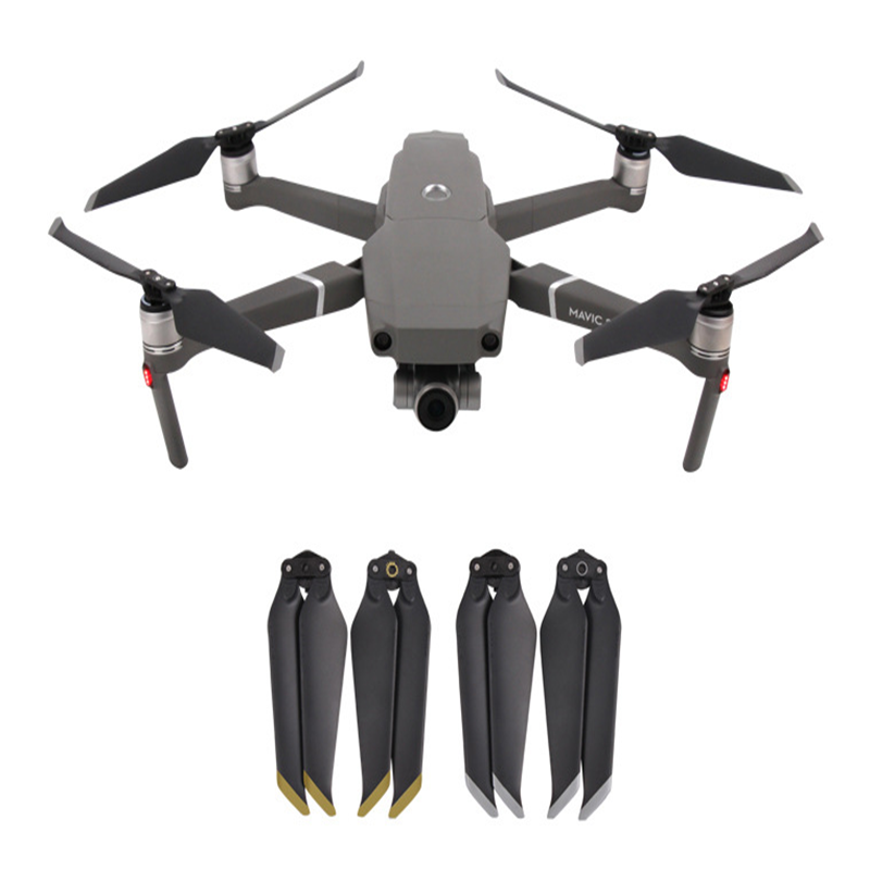 2 шт./пара золото/Серебристые 8743F низкий уровень шума винтов лезвие для MAVIC PRO/Air 2/PRO/зум Дрон аксессуары складной низкий уровень шума винтов