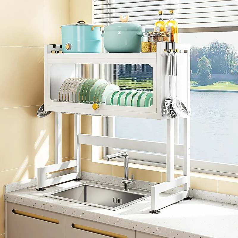 NEW Guangdong Kitchen Over The Sink Corner Storage Drain 2 Tier Bowl Cups  Spoon Organizer Cabinet Layer Dish Drying Rack Holder - Buy NEW Guangdong  Kitchen Over The Sink Corner Storage Drain