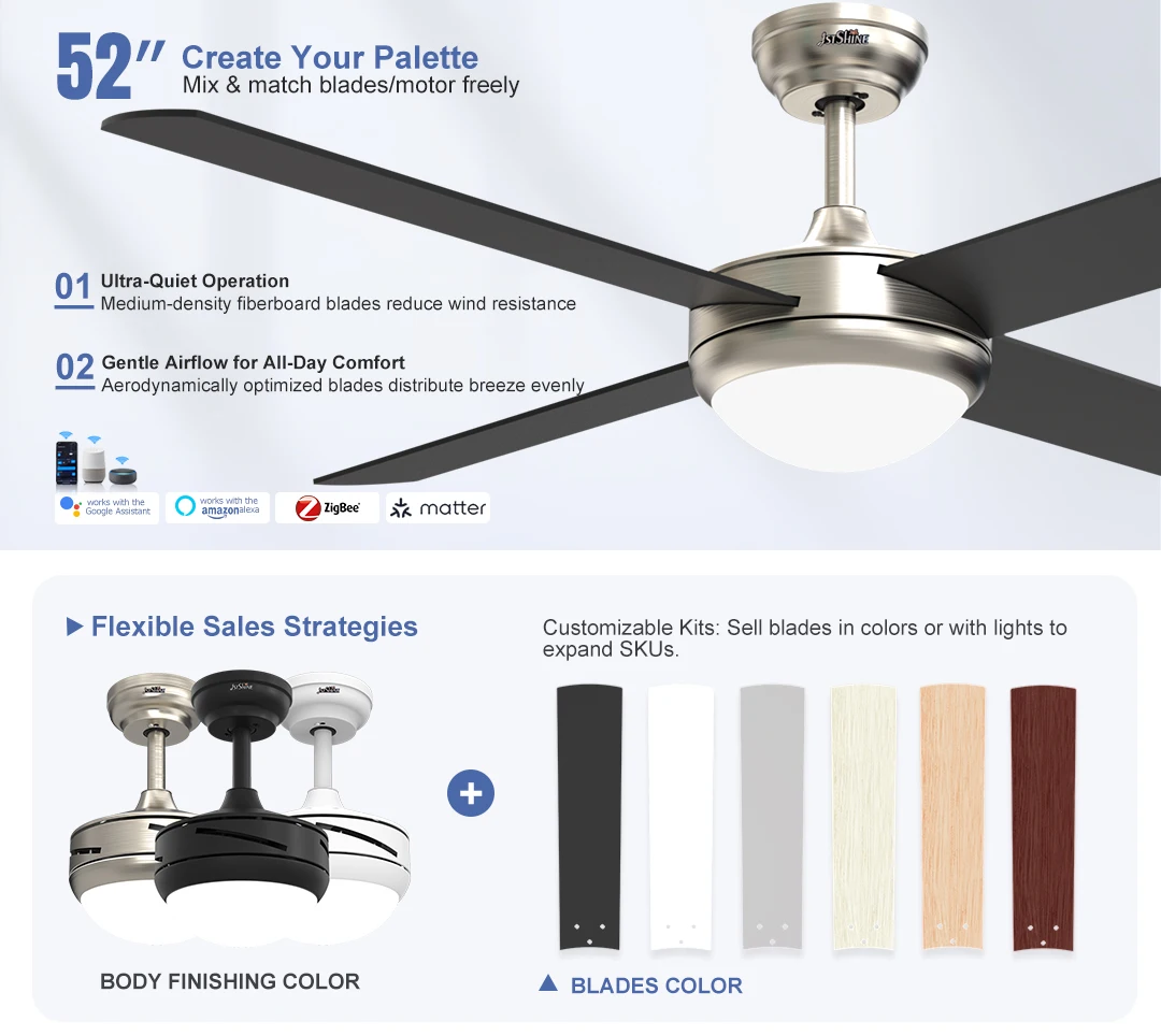 Ceiling Fan, 1stshine, DCF-W986 - detail 4