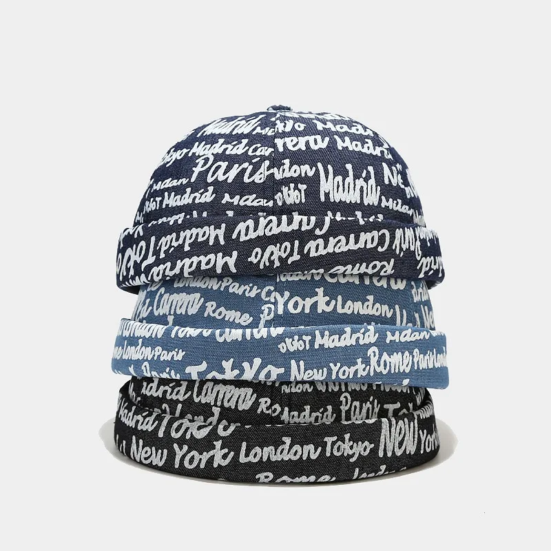 Adjustable Jeans Fitted Brimless Hat 