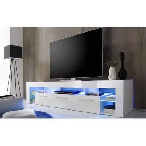New trending modern living room furniture tv cabinets with led light