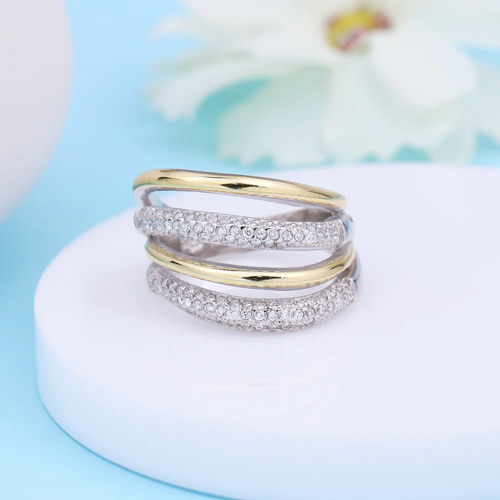 fake diamond stackable rings