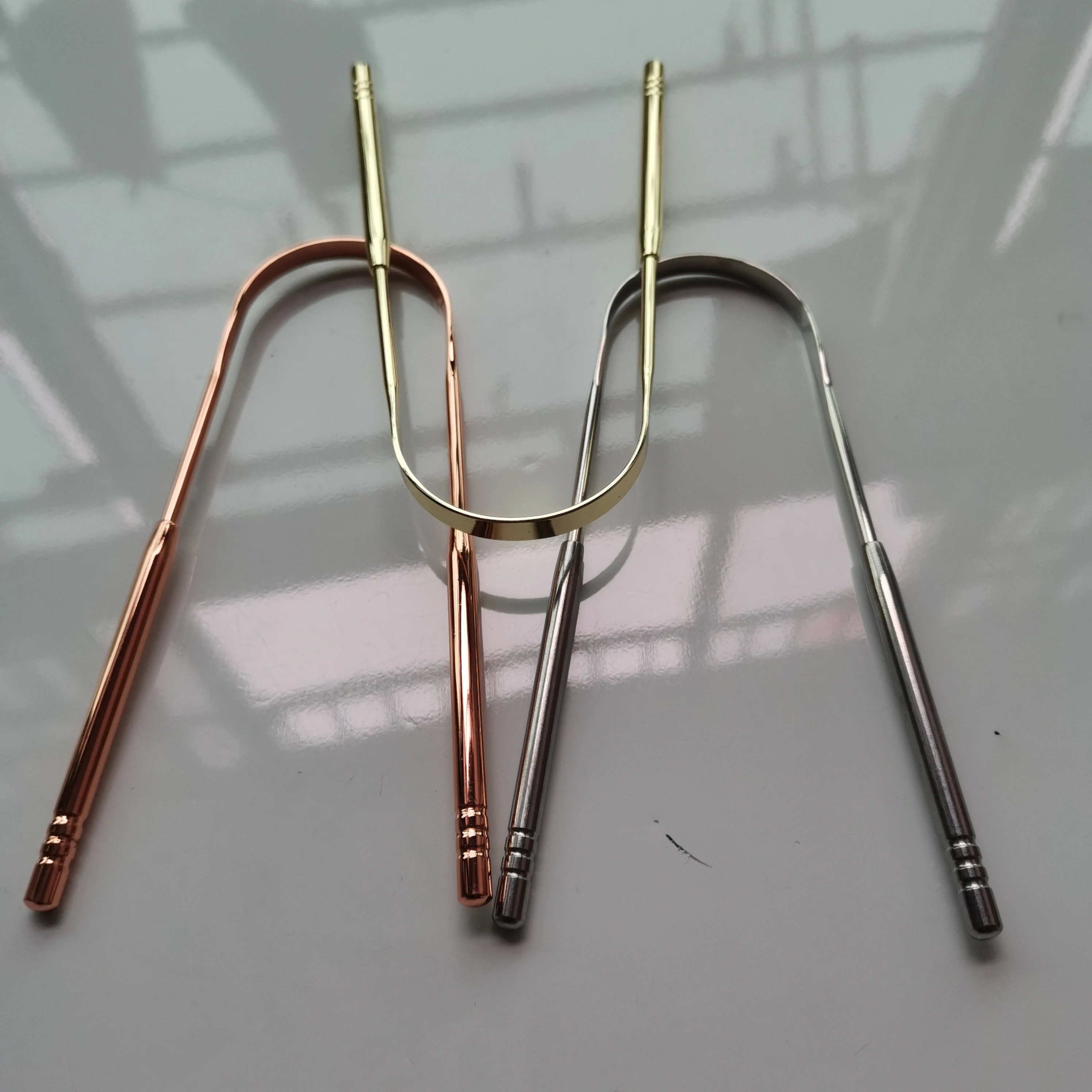 Языка из нержавеющей стали скребок очиститель зубной уход за полостью рта Металлический язычок металлолом