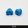 Lake blue - 12#width about 2cm - heart-shaped