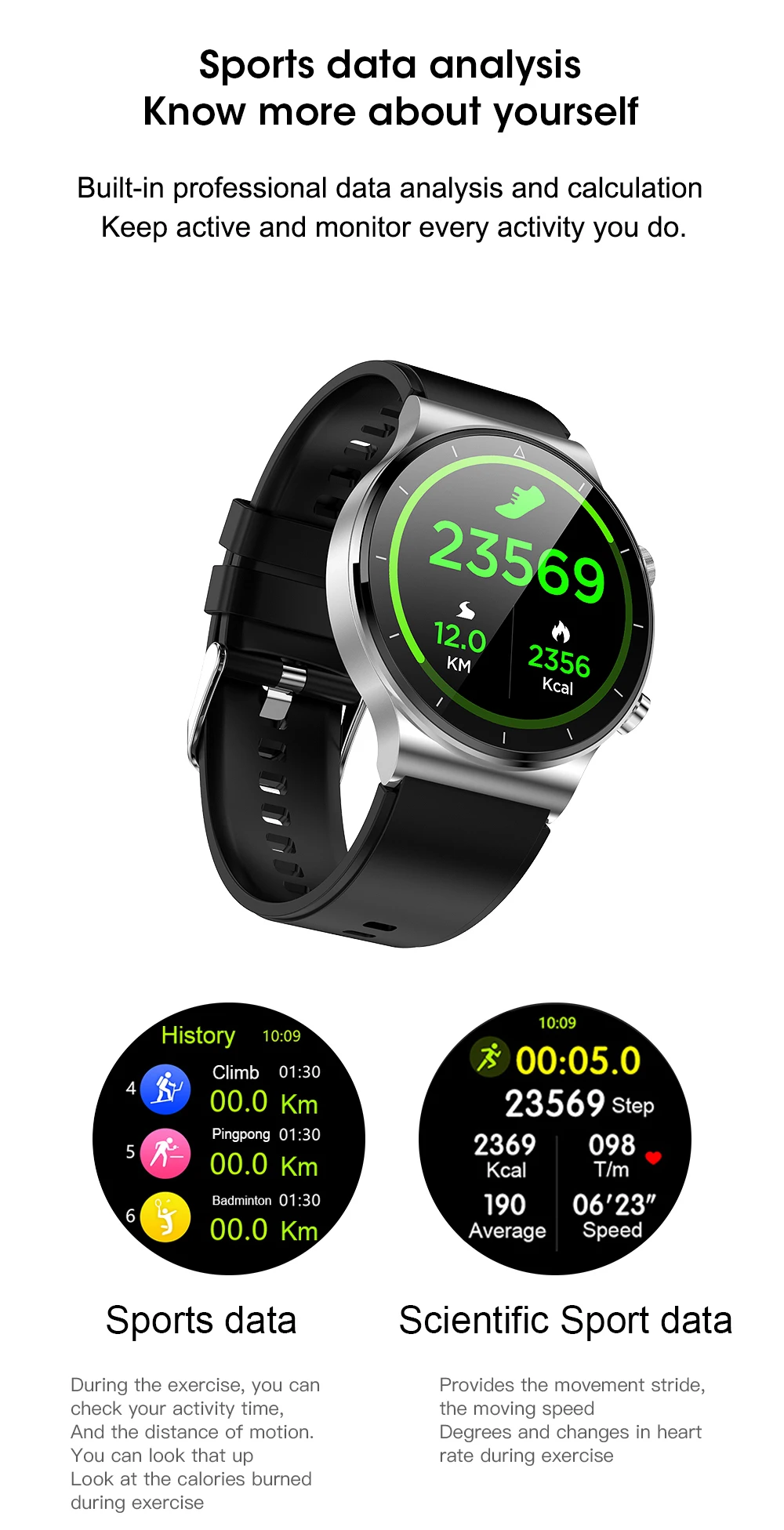 Fornitura Allingrosso Smart Watch M2 Pro Uomo Donna 1.3 Schermo IPS BT Call  IP68 Impermeabile Sport SmartWatch Batteria Lunga Android Ios Xiaomi Huawei  Da Asd818, 37,36 €