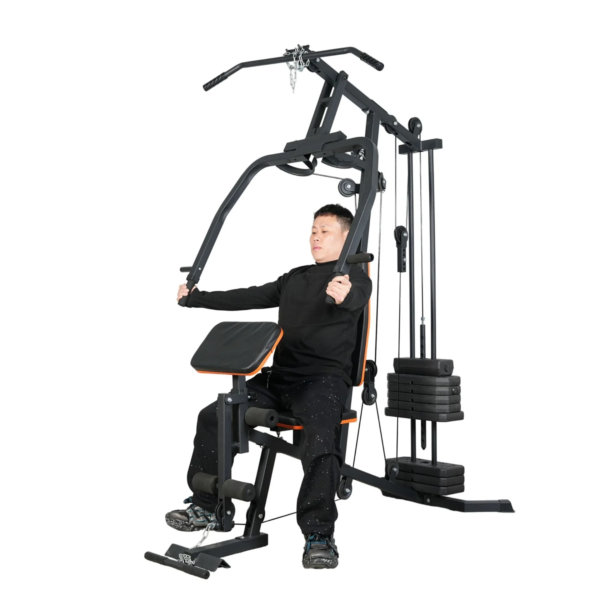 Home-use Gantry Gym Rack Weightlifting Bench Multi-functional Strength Trainer product detail 3