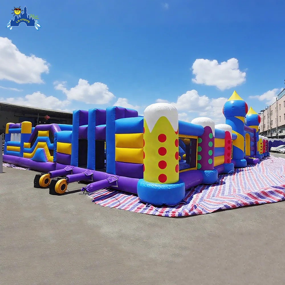 Commercial Indoor Amusement Equipment, Attraction Indoor Playground PVC Inflatable Carnival  Castle