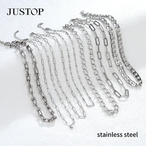 Long Necklace OEM/OEM Wholesale Custom Waterproof Stainless Steel Gold Silver Plating Fashion Jewelry Necklace Accessories