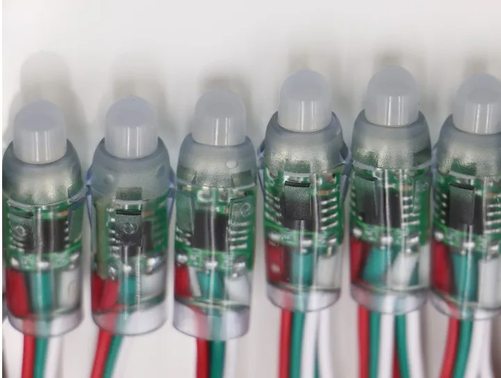 DC 5V Girişli WS2811 RGB LED Modül Işık - IP68 Su Geçirmez 12mm