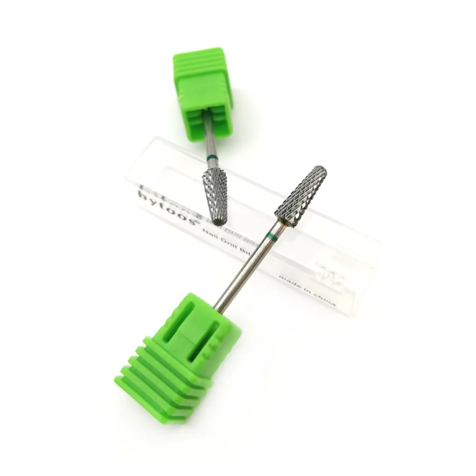 CGBE Nail Miller Attachments - 3/32 Inch Tungsten Carbide Bits for Gel & Acrylic Nails | Fine Grain Milling Cutter - 3 Pieces | Buy Now with Express International Delivery