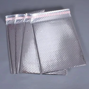 Premium Poly Shipping Envelope Custom Printed Metallic Kraft Bubble Mailer Hot Sale Express Mailing Package Bag Custom Print